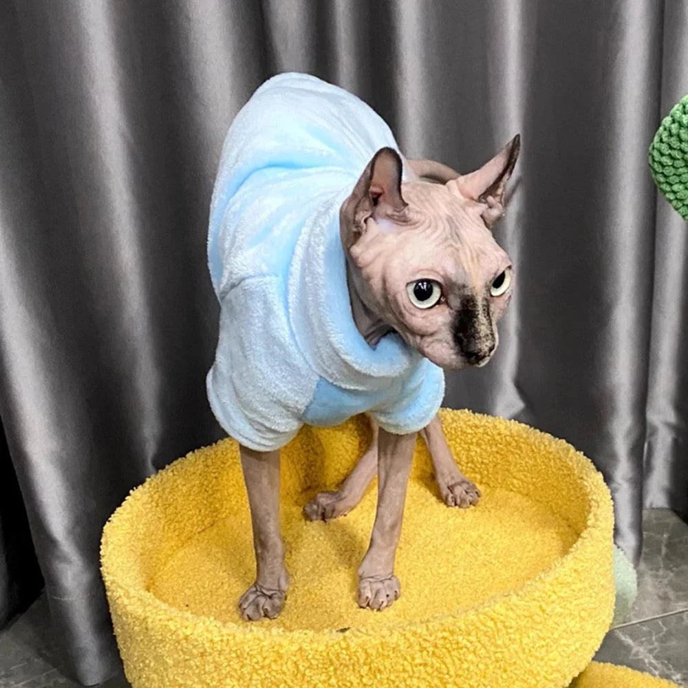 Fleece High Neck Cat Hoodie