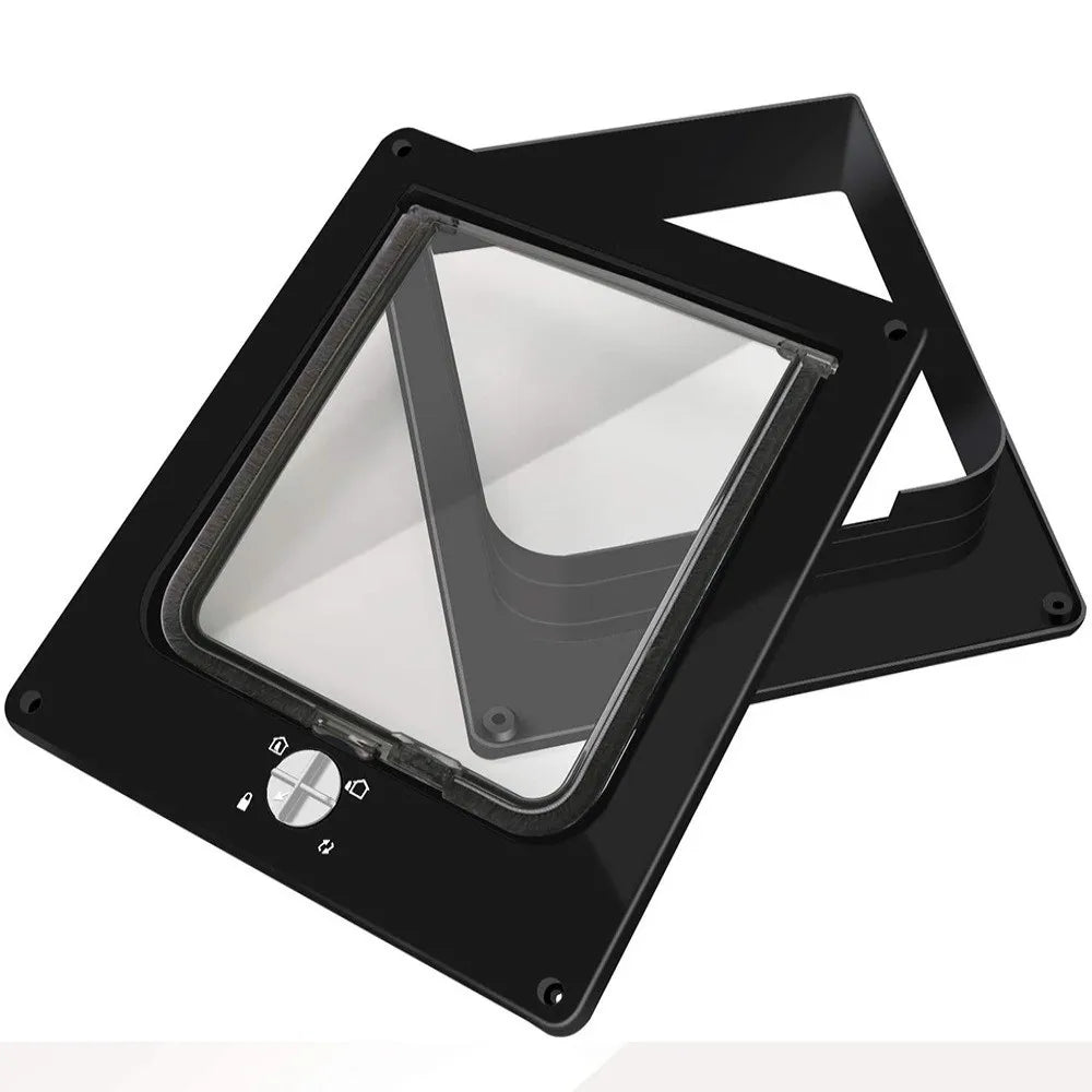 4-Way Locking Weatherproof Cat Flap Door