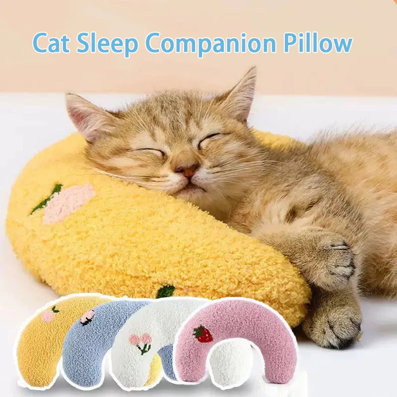 Ultra Soft Fluffy Cat Calming Pillow — Half Donut Cuddler for Joint Relief & Better Sleep