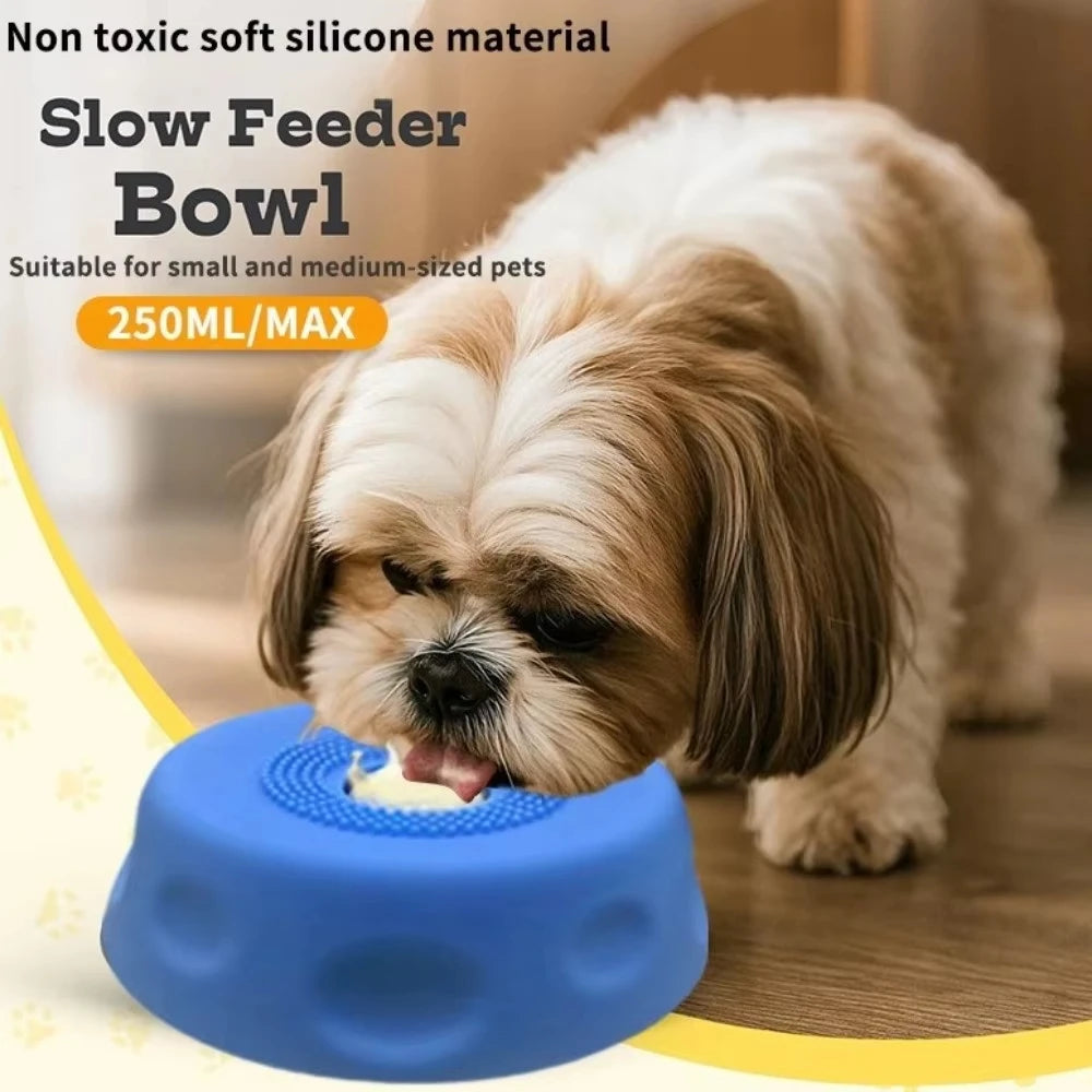 Interactive Dog Licking Bowl with Ball-Shaped Design