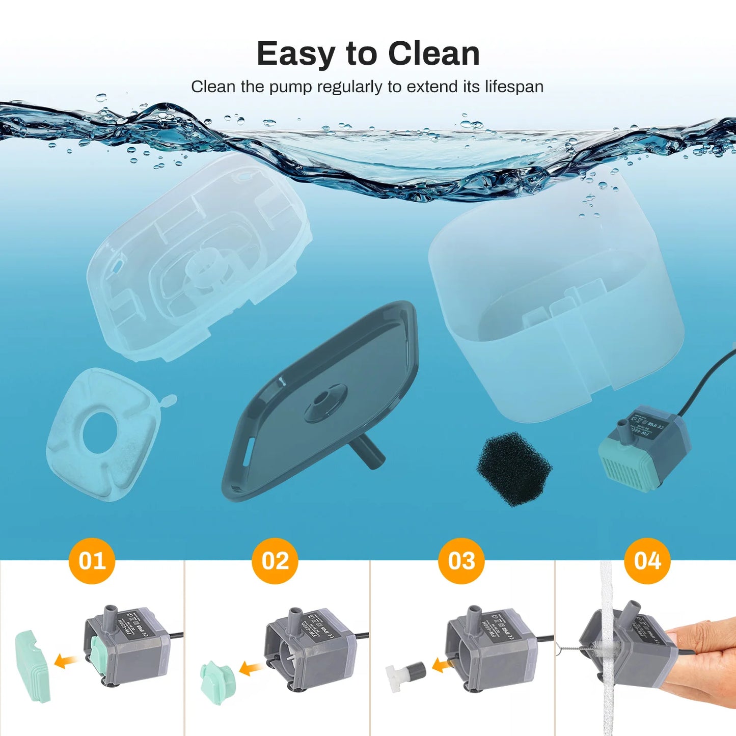 Automatic Pet Water Fountain 2.6L