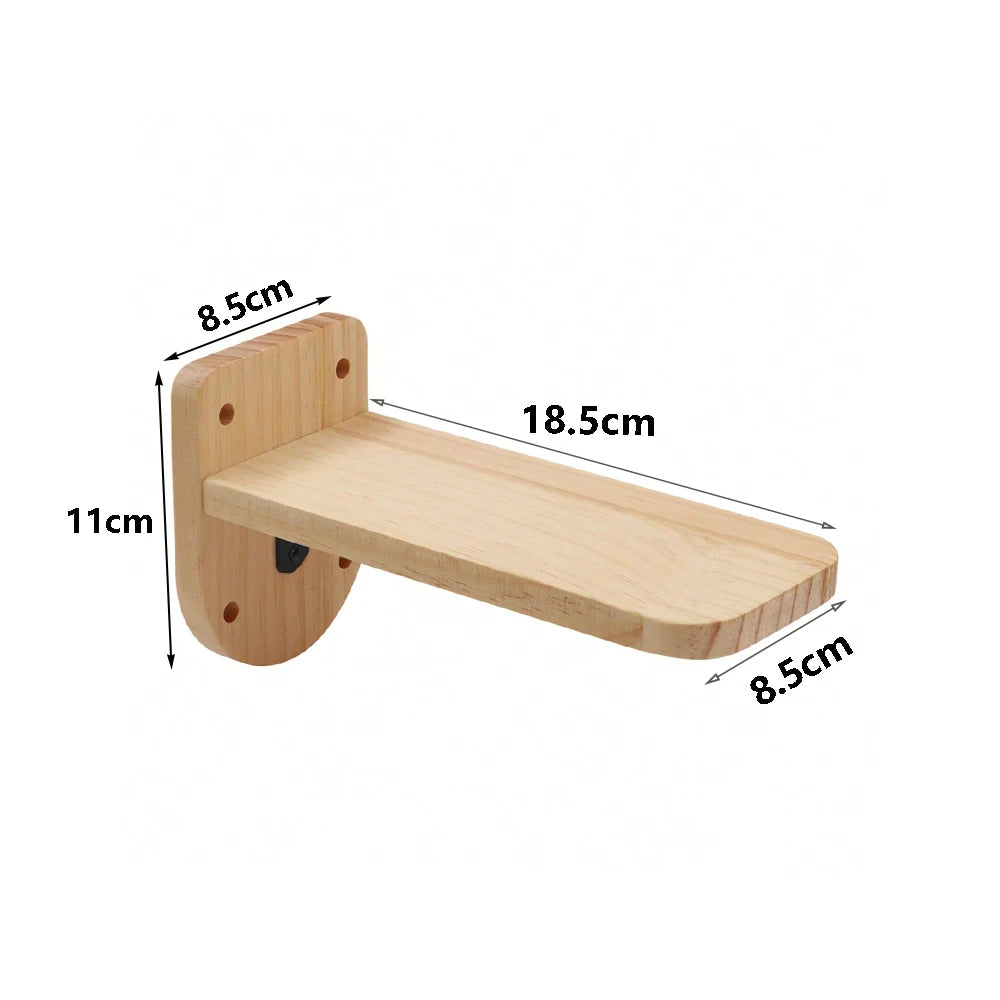 Wall-Mounted Cat Climbing Shelf & Hammock Set