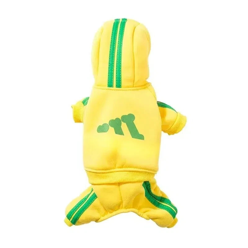 Winter Dog Jumpsuit - Warm Fleece Hoodie for Small to Large Dogs
