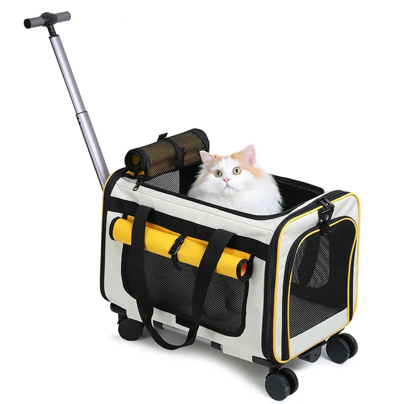 Sac de transport pliable pour animaux de compagnie — Grande valise de voyage détachable