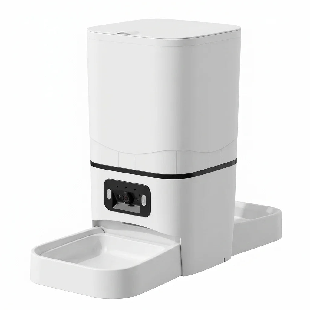 6L Smart Dual-Bowl Pet Feeder with 180° Dual Camera & WiFi