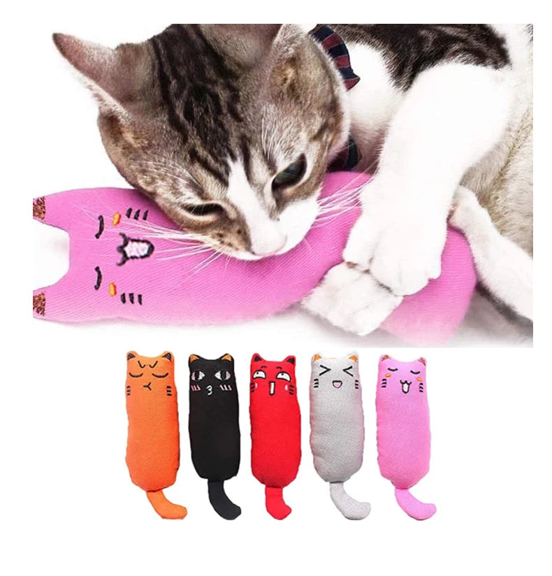 Catnip Plush Toy with Crinkle Sound - Dental Chew for Cats & Kittens