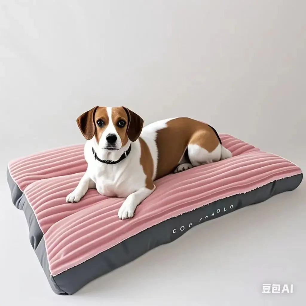 Corduroy Dog Bed Mat – Thick Washable Sofa Pad for Medium & Large Dogs