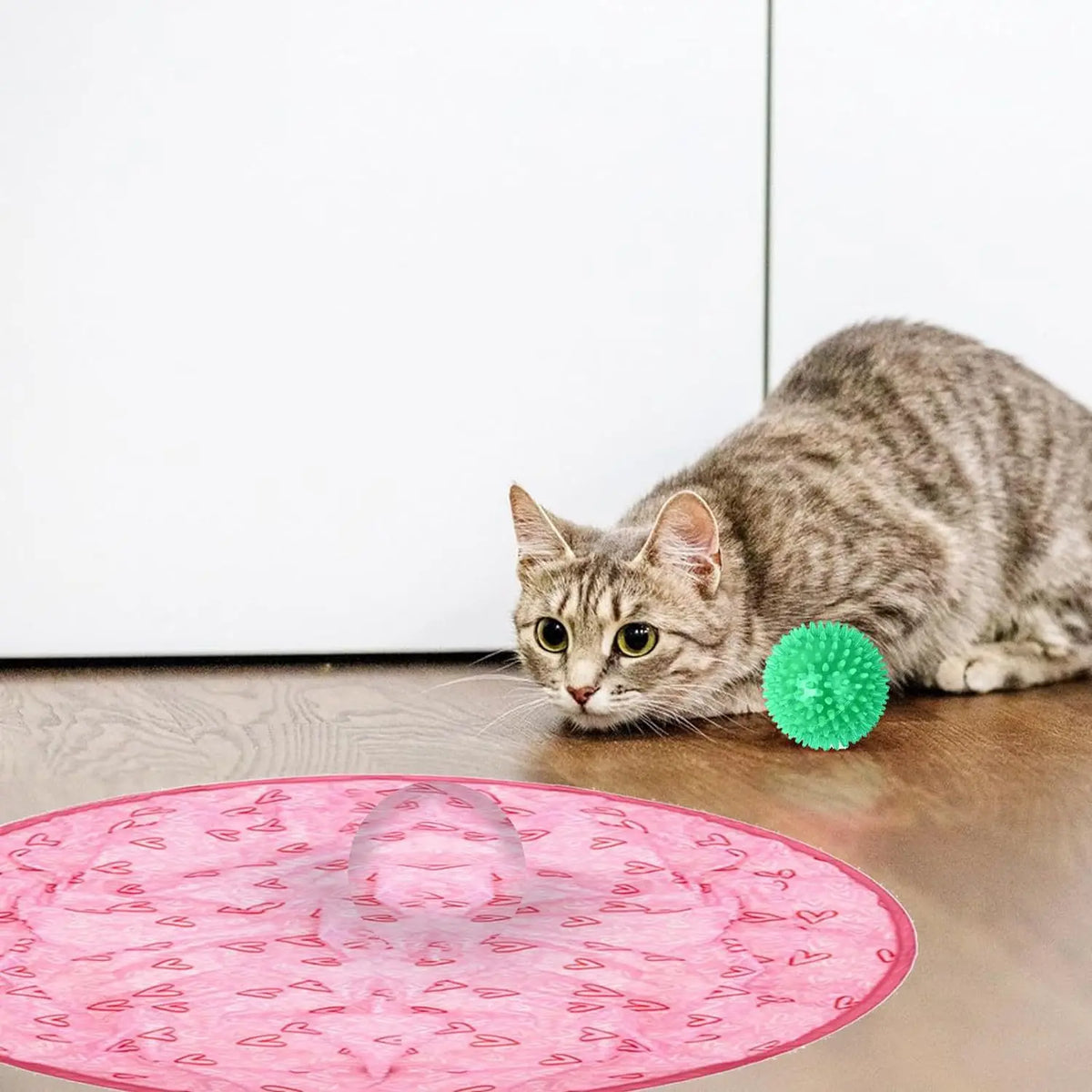 Electric Hide & Seek Rolling Ball Cat Toy with Hunting Cover