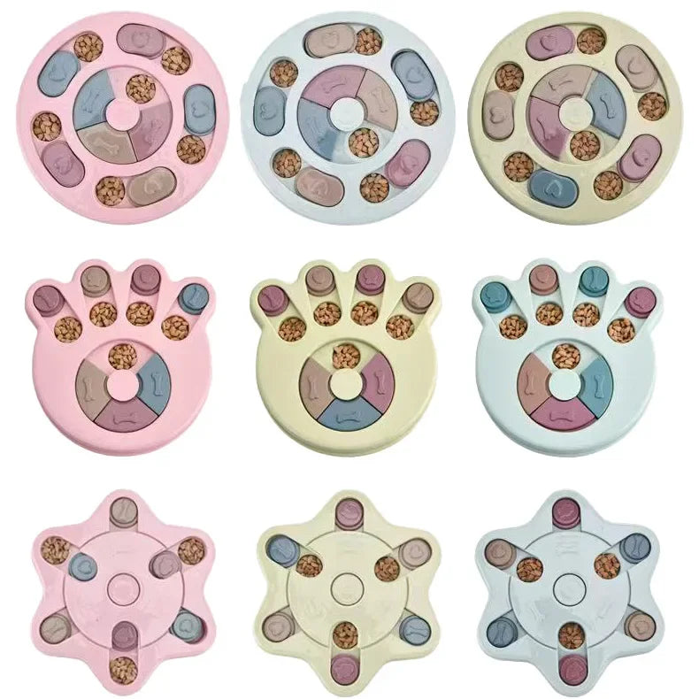 Non-Slip Puzzle Slow Feeder Bowl – Interactive Food Game for Dogs & Cats