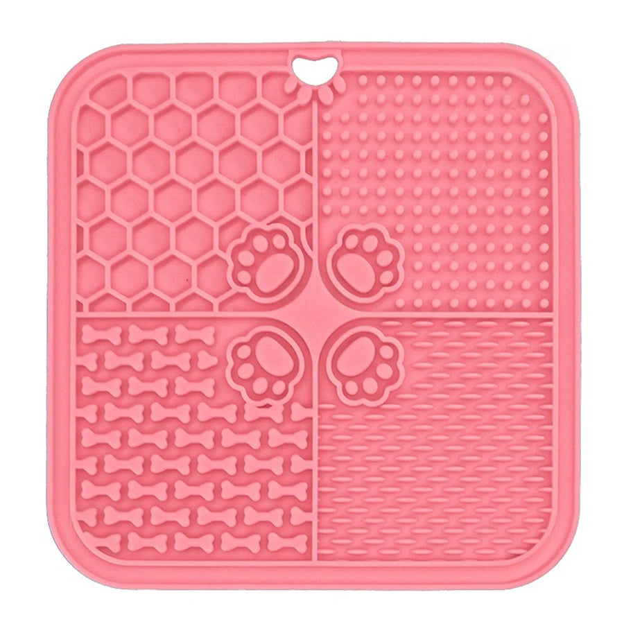 Silicone Slow Feeding Lick Mat with Spatula