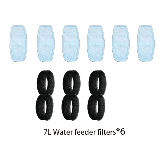Filtres de remplacement pour fontaine à eau pour animaux de compagnie - Distributeurs 7L - Charbon actif
