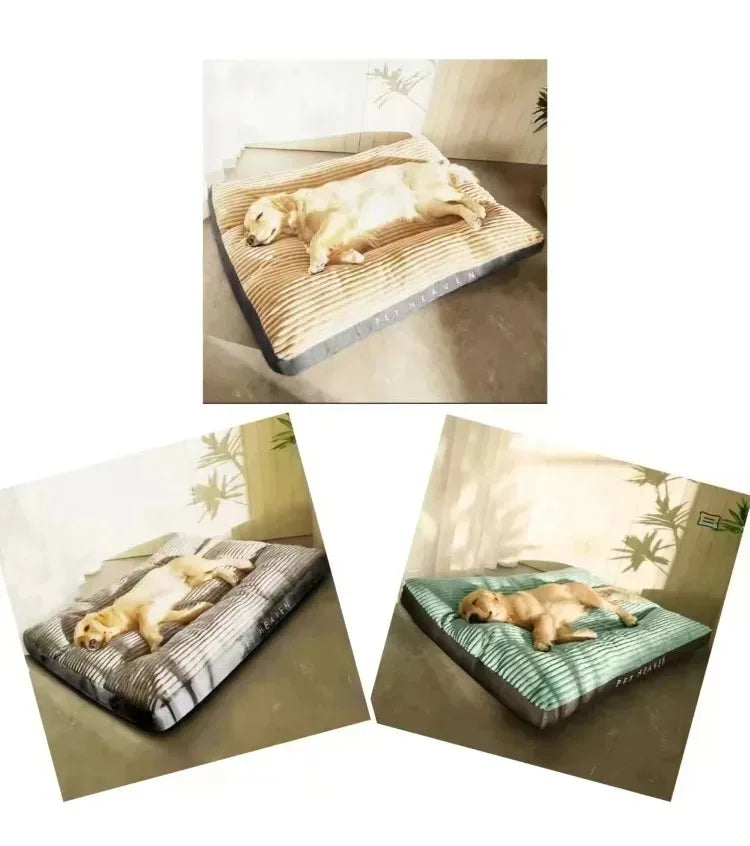 Corduroy Dog Bed Mat – Thick Washable Sofa Pad for Medium & Large Dogs