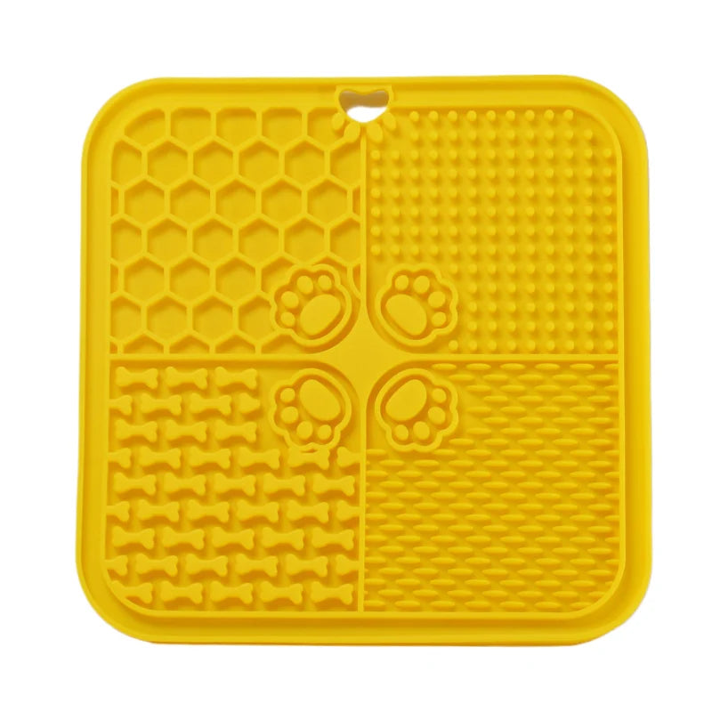 Silicone Slow Feeding Lick Mat with Spatula