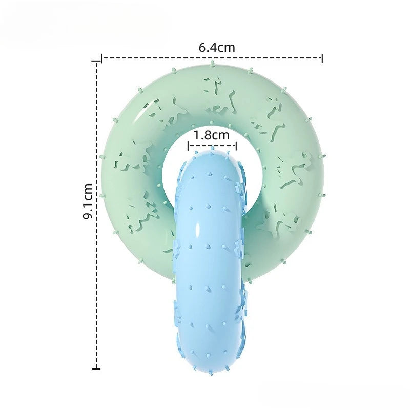 Soft Rubber Dog Chew Toys for Teeth Cleaning