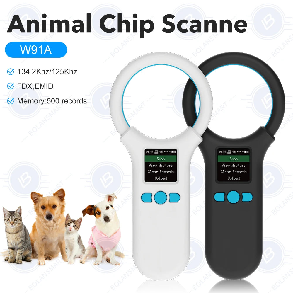W91A Pet Microchip Scanner — USB & Bluetooth