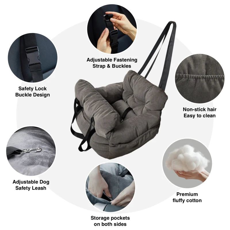 Foldable Pet Car Travel Bag