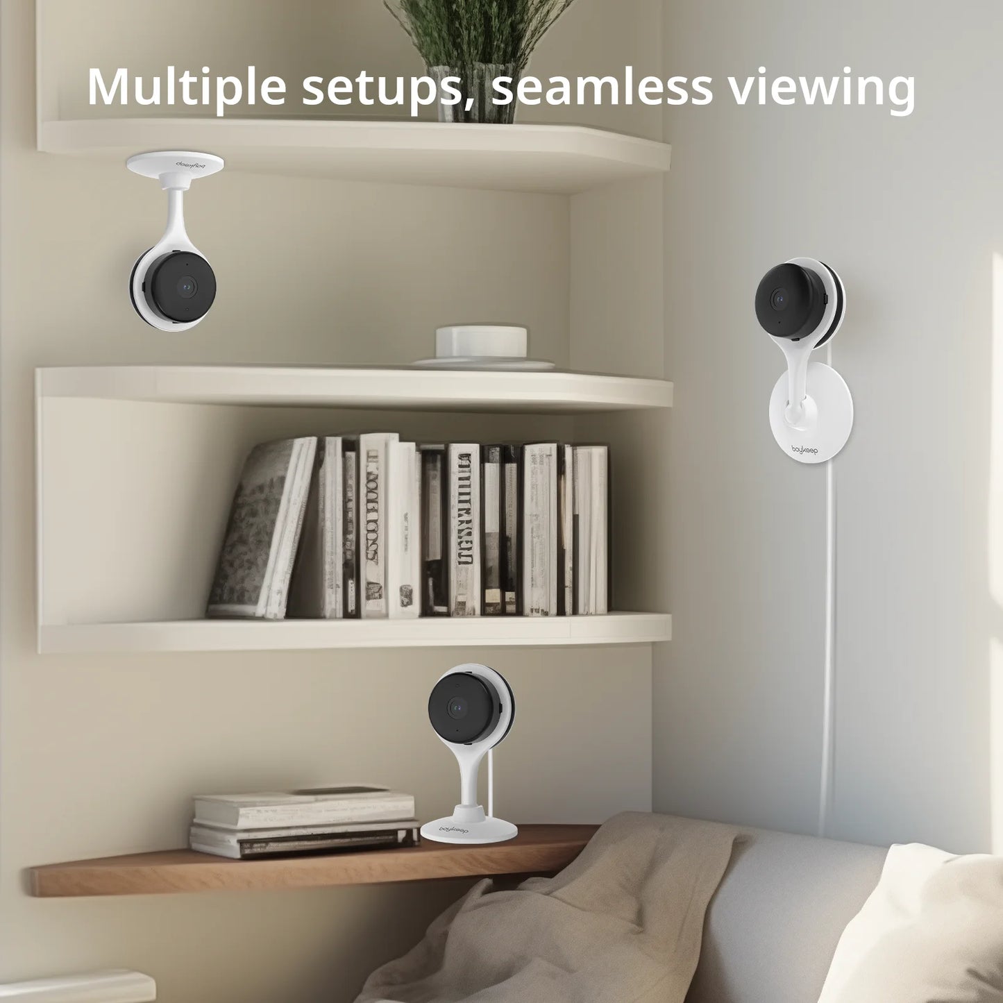 2K Indoor WiFi Security Camera — Baby, Pet & Home Monitor with 2-Way Audio