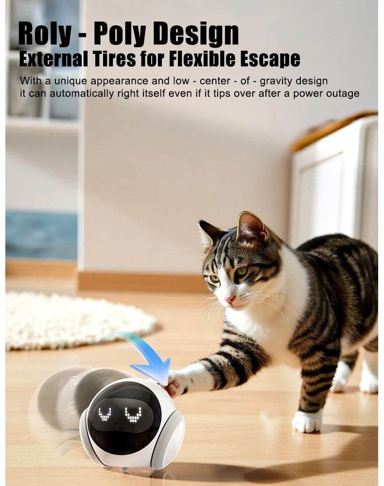 Auto-Charging Robot Pet Camera with HD 5G Wi-Fi & Night Vision