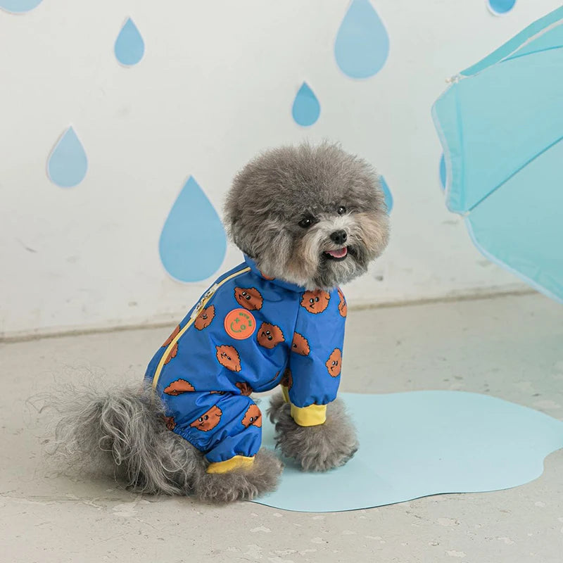 Waterproof Hooded Raincoat Jumpsuit for Dogs & Cats