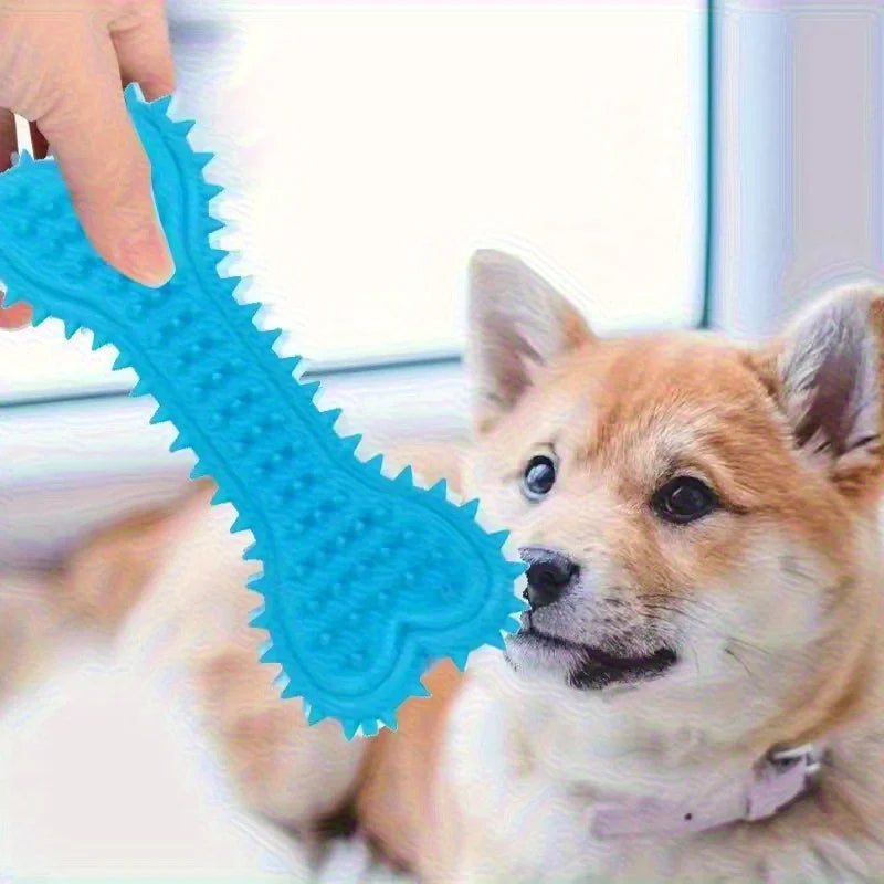 Bone Shaped Rubber Chew Toy - Dental Toy for Small Dogs