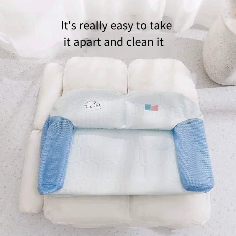 Tapis de couchage respirant pour animaux de compagnie avec coussin rafraîchissant pour l'été