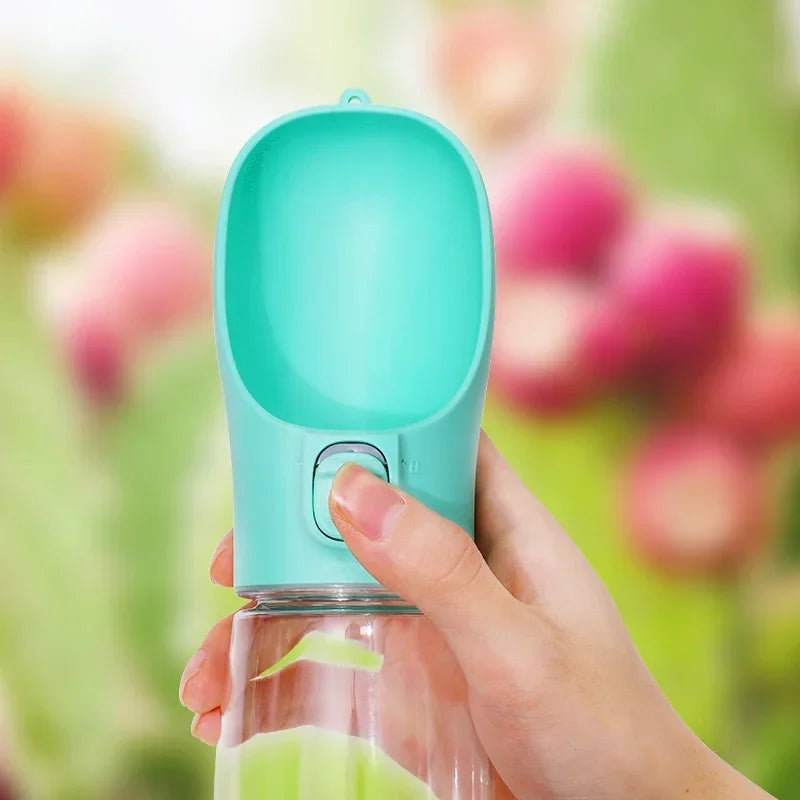 Portable Pet Travel Water Bottle with Bowl