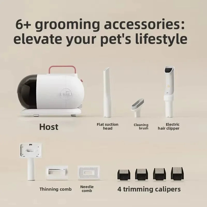 Pet Grooming Vacuum Kit for Dogs & Cats