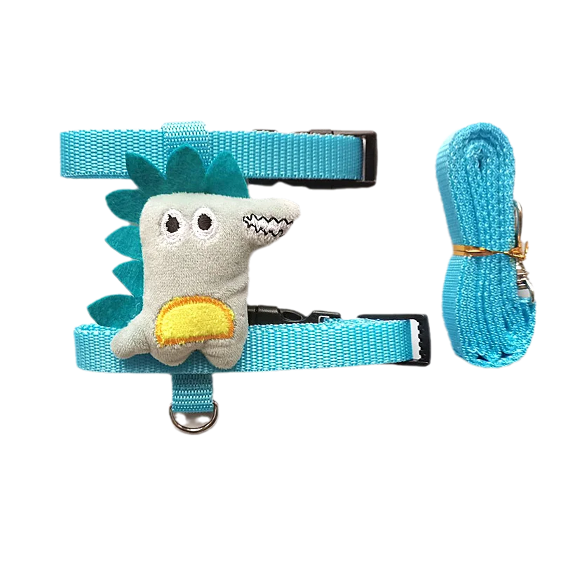 Cartoon Print Harness & Leash Set for Rabbits, Guinea Pigs & Small Pets
