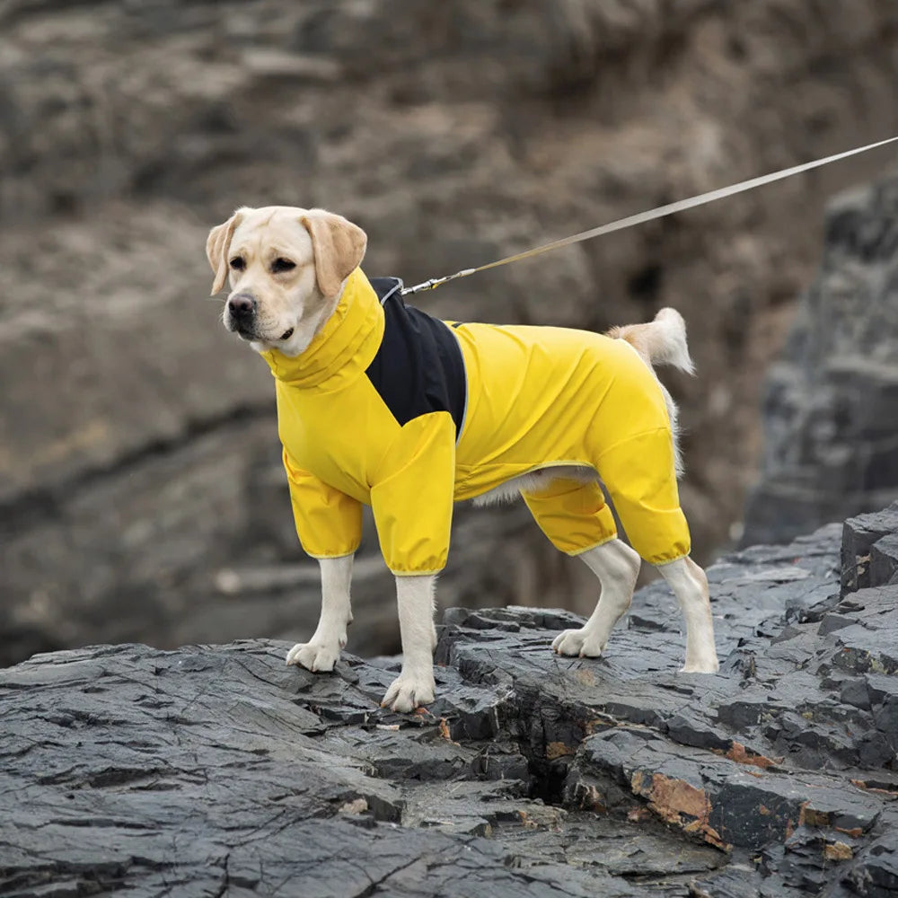 Waterproof Reflective Dog Raincoat Jumpsuit