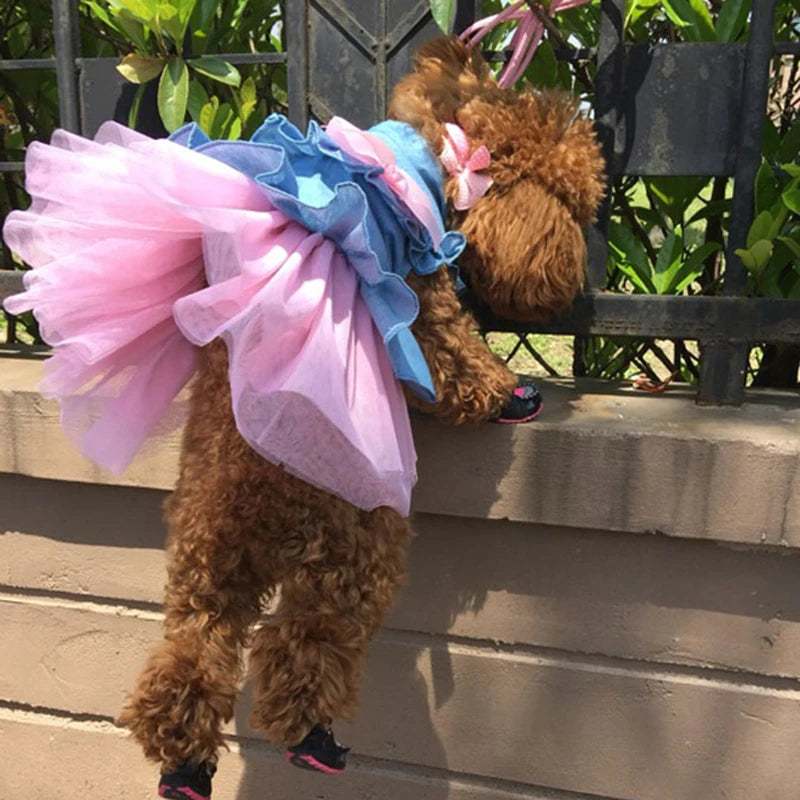 Denim Princess Dress for Small Dogs & Cats — XS to XXL