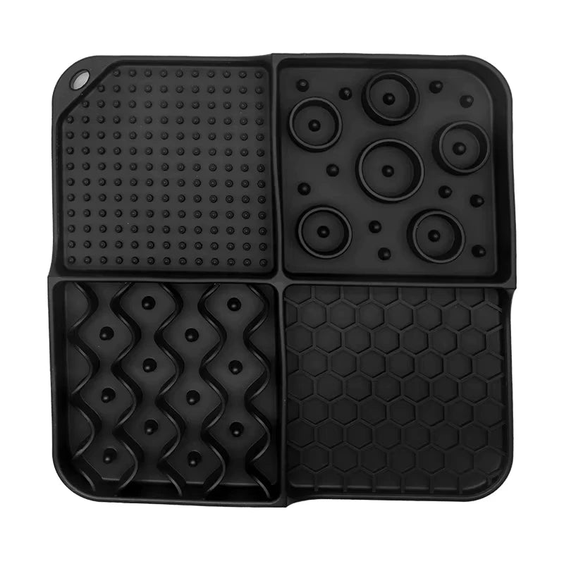 Slow Feeder Mat with Aluminium Bowl — Non-Toxic Silicone Anxiety & Boredom Relief for Dogs & Cats