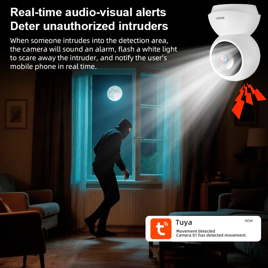 Smart WiFi Pet Camera with Motion Tracking & Two-Way Audio