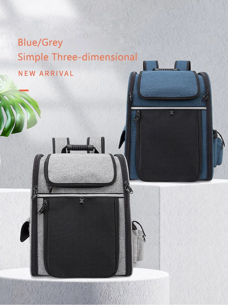 Expandable Pet Backpack Carrier for Cats & Dogs