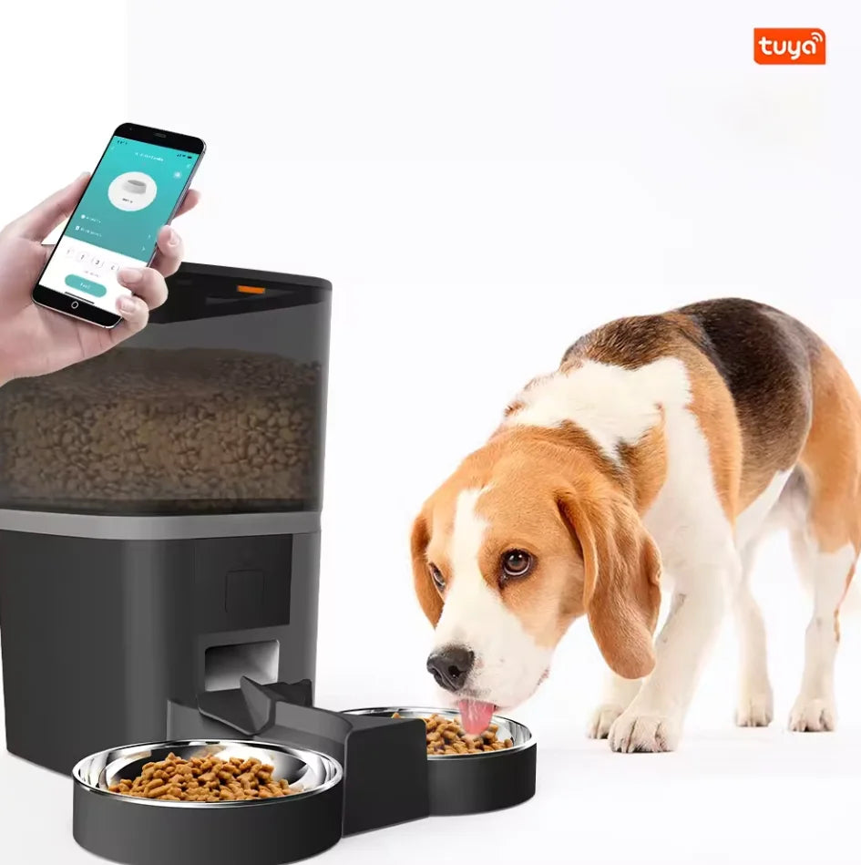 Double Meal Automatic Cat Feeder, Cat Feeder With Video, Tuya WIFI Automatic Dog Feeder, Programmable Pet Feeder, Multiple Model