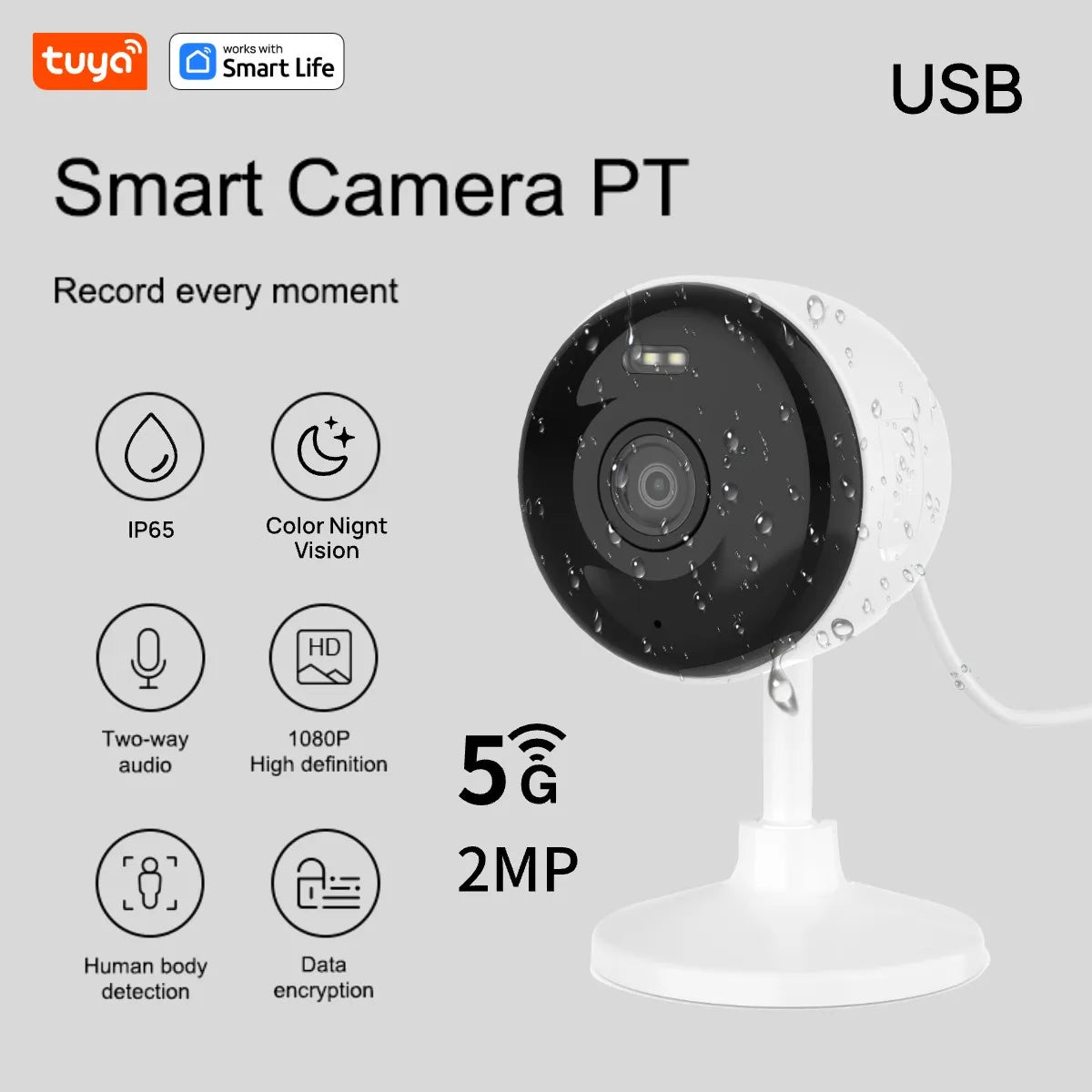 1080p WiFi Indoor Security Camera — Baby, Pet & Home Monitor with Motion Tracking