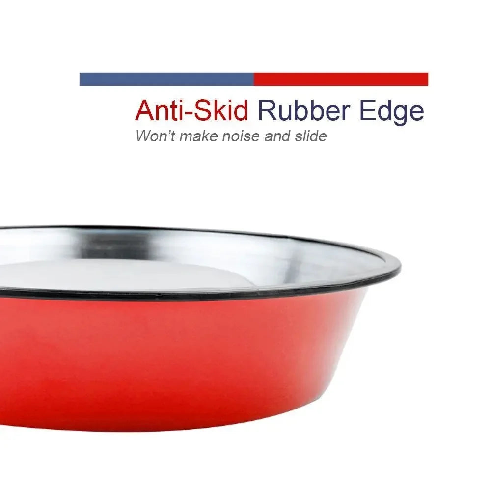 Stainless Steel Anti-Slip Pet Food Bowl for Cats & Dogs