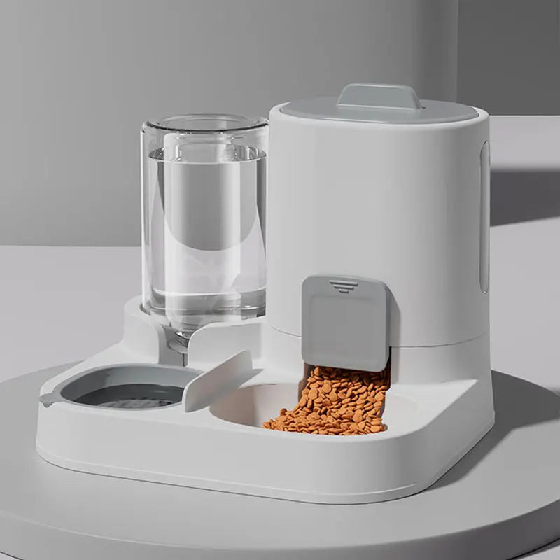 Gravity Cat Feeder & Water Dispenser