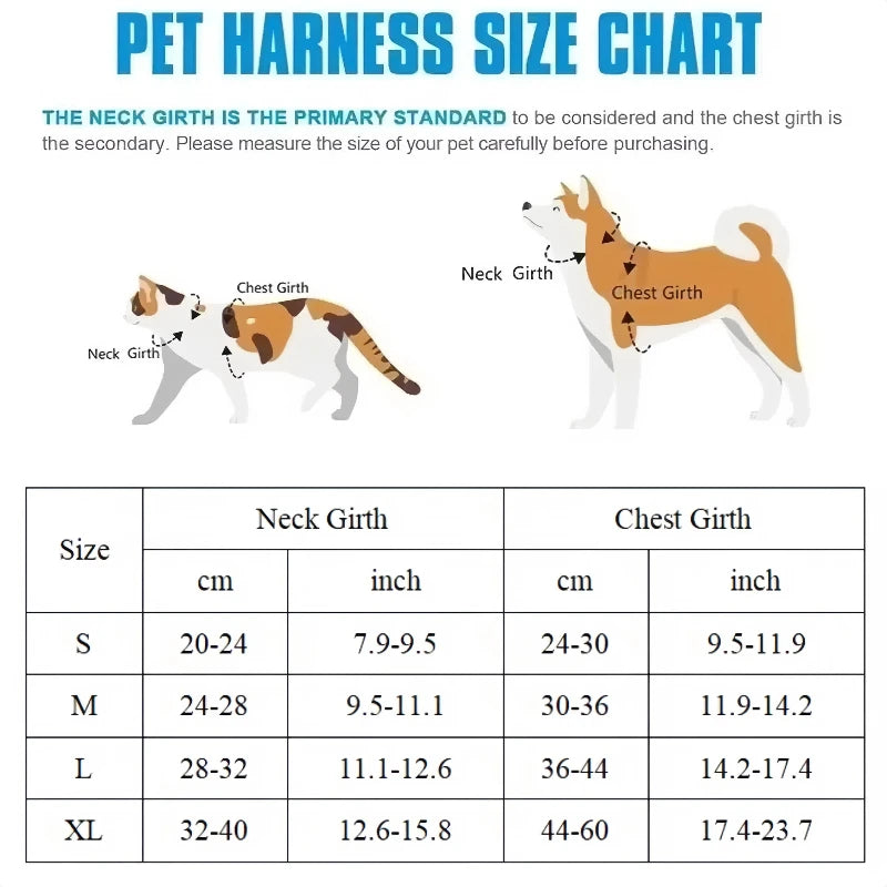 Harnais réglable anti-évasion et laisse pour petits chiens et chats