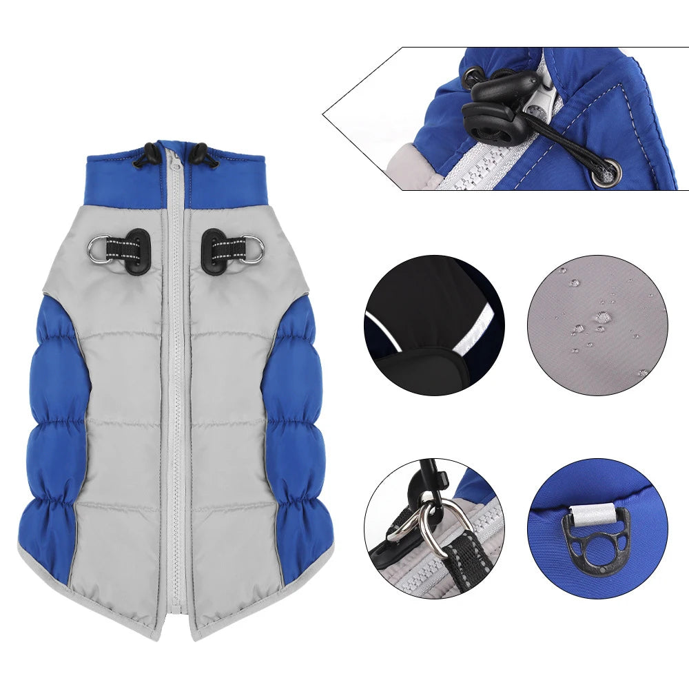 Waterproof Reflective Down Jacket for Dogs