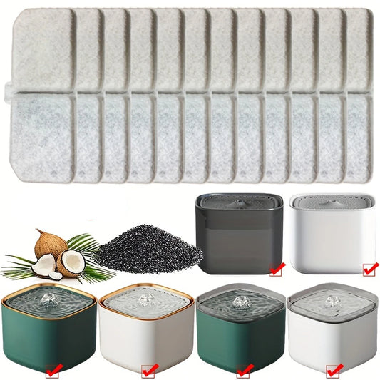 Recharges de puces de filtre pour fontaine à eau pour animaux de compagnie — 12 pièces/24 pièces