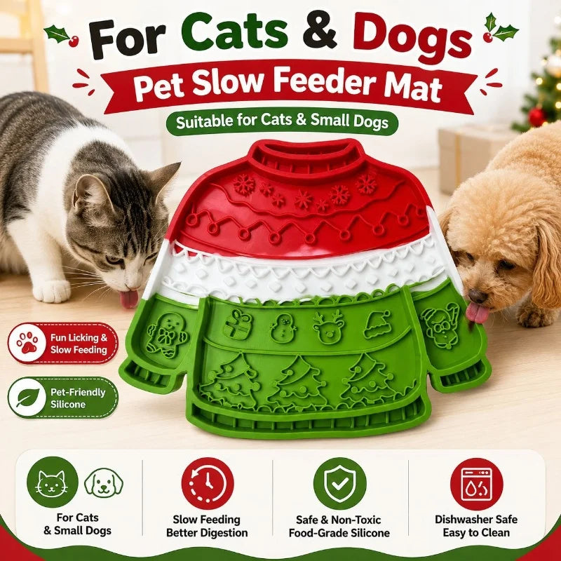 Christmas Jumper Lick Mat for Dogs & Cats