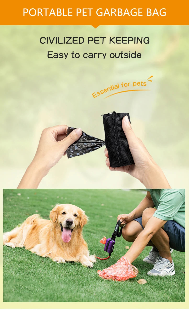 Adjustable Leash Poop Bag Holder