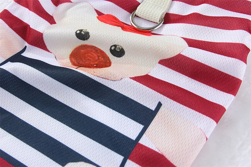 Striped Summer Cooling Vest Shirt for Dogs | Casual Breathable Top for Small to Large Breeds