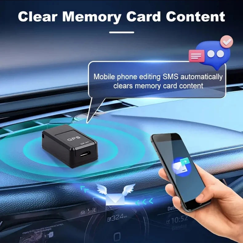 GF07 Mini Magnetic GPS Tracker for Cars, Bikes & Bicycles