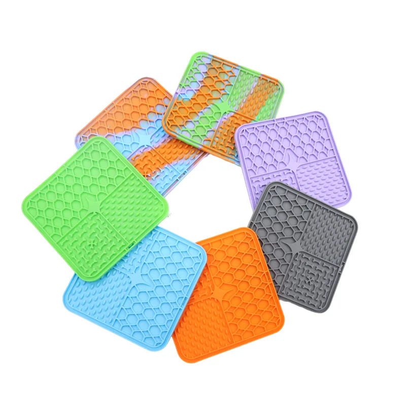 Silicone Lick Mat for Dogs — Slow Feeder & Bath Distraction