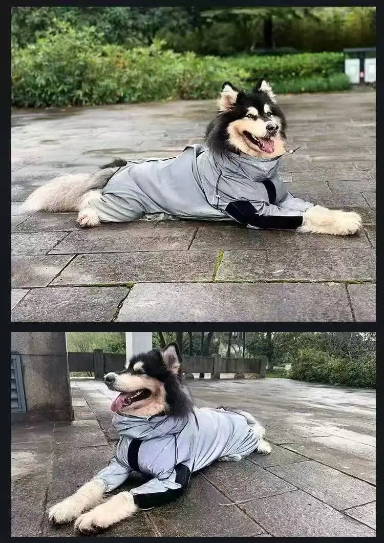 Waterproof Reflective Dog Jumpsuit Jacket with UV Sun Protection
