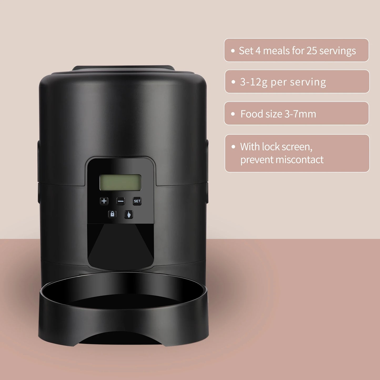 Distributeur Automatique Intelligent pour Animaux de Compagnie avec Contrôle par Application - Conception Compacte de 2 L