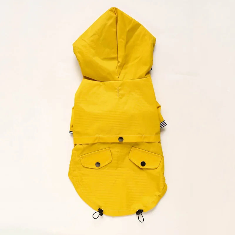 Waterproof Striped Raincoat for Dogs