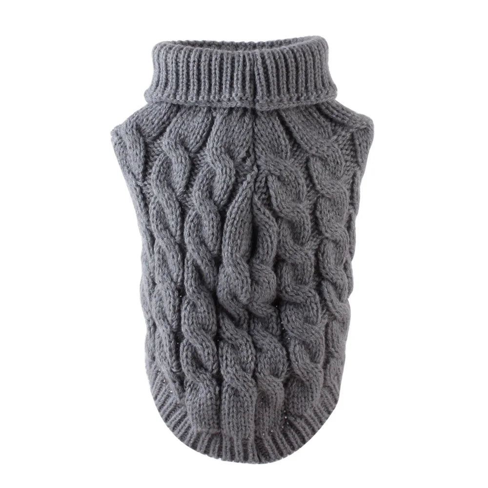 Knitted Pet Sweater for Cats & Small Dogs — 7 Colours, XS–XL