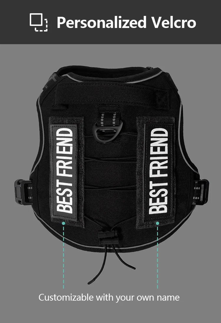 Tactical Military Training Dog Harness Vest